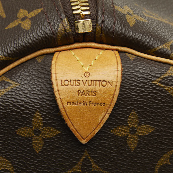 LOUIS VUITTON Brown Monogram Leather Keepall 55 Boston Bag